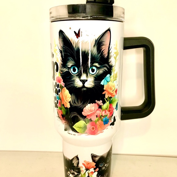 40oz cats tumbler - Picture 4 of 4